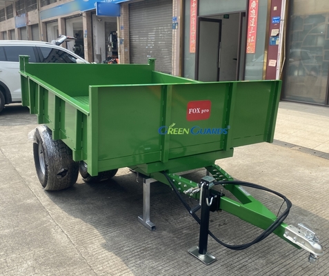 Rimorchio ribaltabile agricolo idraulico con presa di forza (PTO) da 3-10 tonnellate OEM, capacità 210*160*30 cm, con gruppo pneumatici