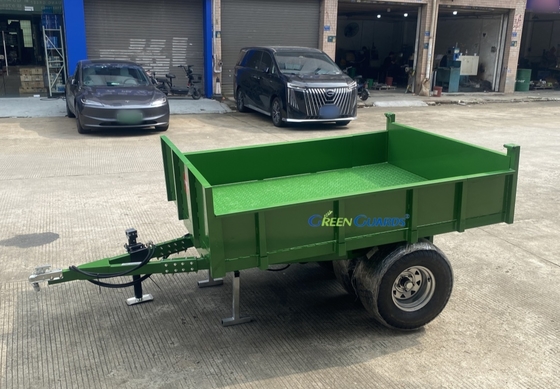 Rimorchio ribaltabile agricolo idraulico con presa di forza (PTO) da 3-10 tonnellate OEM, capacità 210*160*30 cm, con gruppo pneumatici