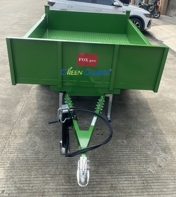 Rimorchio ribaltabile agricolo idraulico con presa di forza (PTO) da 3-10 tonnellate OEM, capacità 210*160*30 cm, con gruppo pneumatici